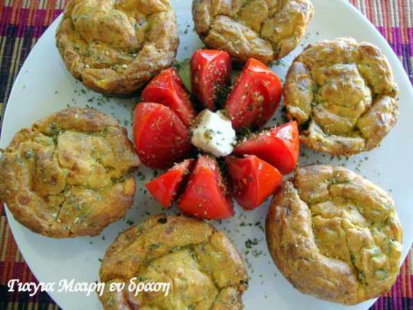 muffins με κολοκυθοανθούς